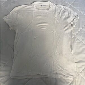 Zara White Short Sleeve Men's Tee